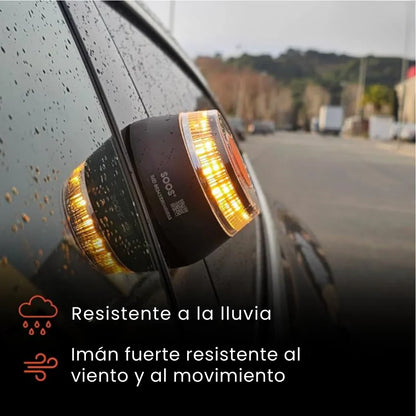 🚨DarkFairy Luz de Emergencia V16 Aprobada por la DGT con Geolocalización 3.0 – Señalización de Ubicación para Automóviles, Plan de Datos Incluido – Base Magnética IP54 – Cumple con la Normativa 2026.