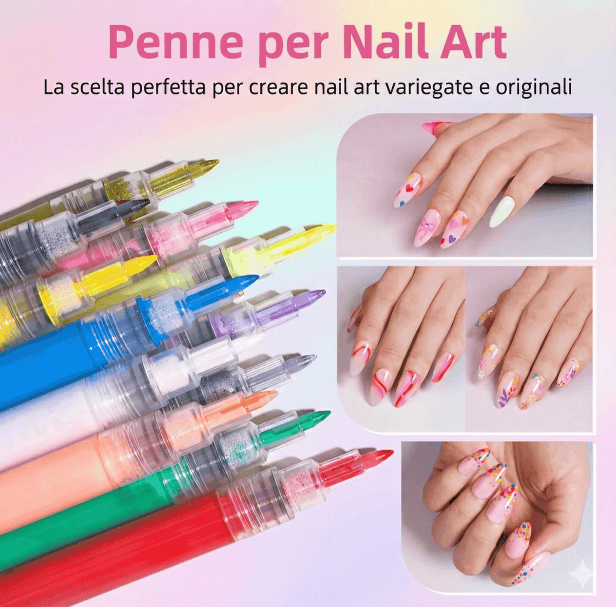 Penne per Nail Art – Crea unghie creative con facilità.